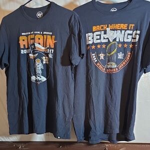 47 Dark Blue Championship Graphic Tees